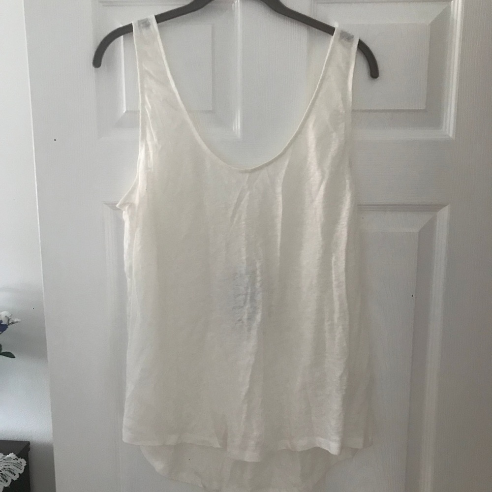 NWT loose fitting white tank